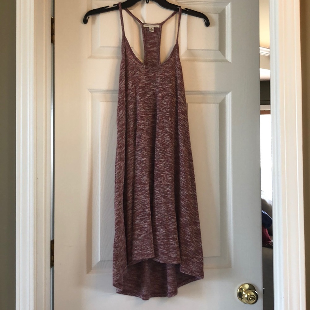 Mauve multi colored sweater dress